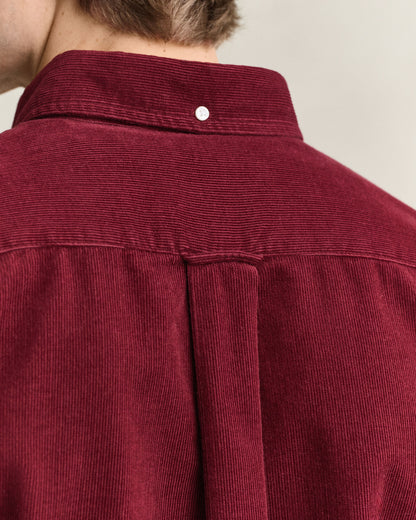 Regular Fit Corduroy Shirt - Deep Grape Wine