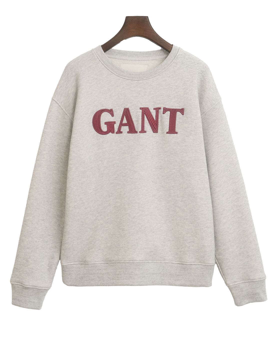 Graphic Crew Neck Sweatshirt - Light Grey Melange