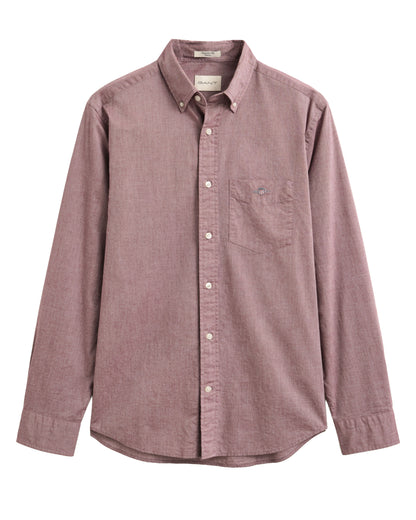Regular Fit Classic Poplin Shirt - Deep Grape Wine