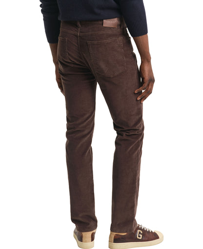 Regular Corduroy Jeans - Rich Brown