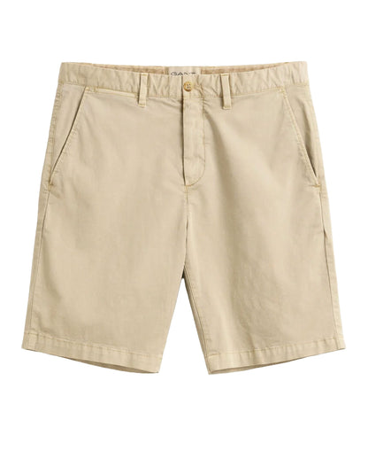 Regular Sunfaded Chino Shorts - Oat Beige