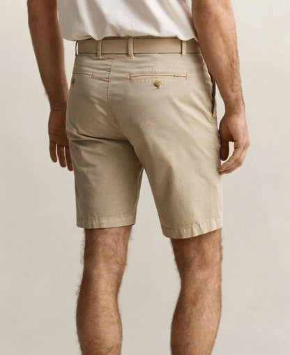 Regular Sunfaded Chino Shorts - Oat Beige