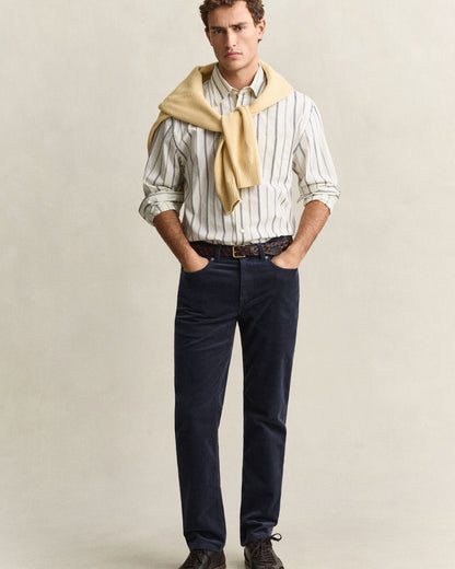 Regular Fit Corduroy Jeans - Evening Blue