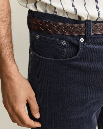 Regular Fit Corduroy Jeans - Evening Blue
