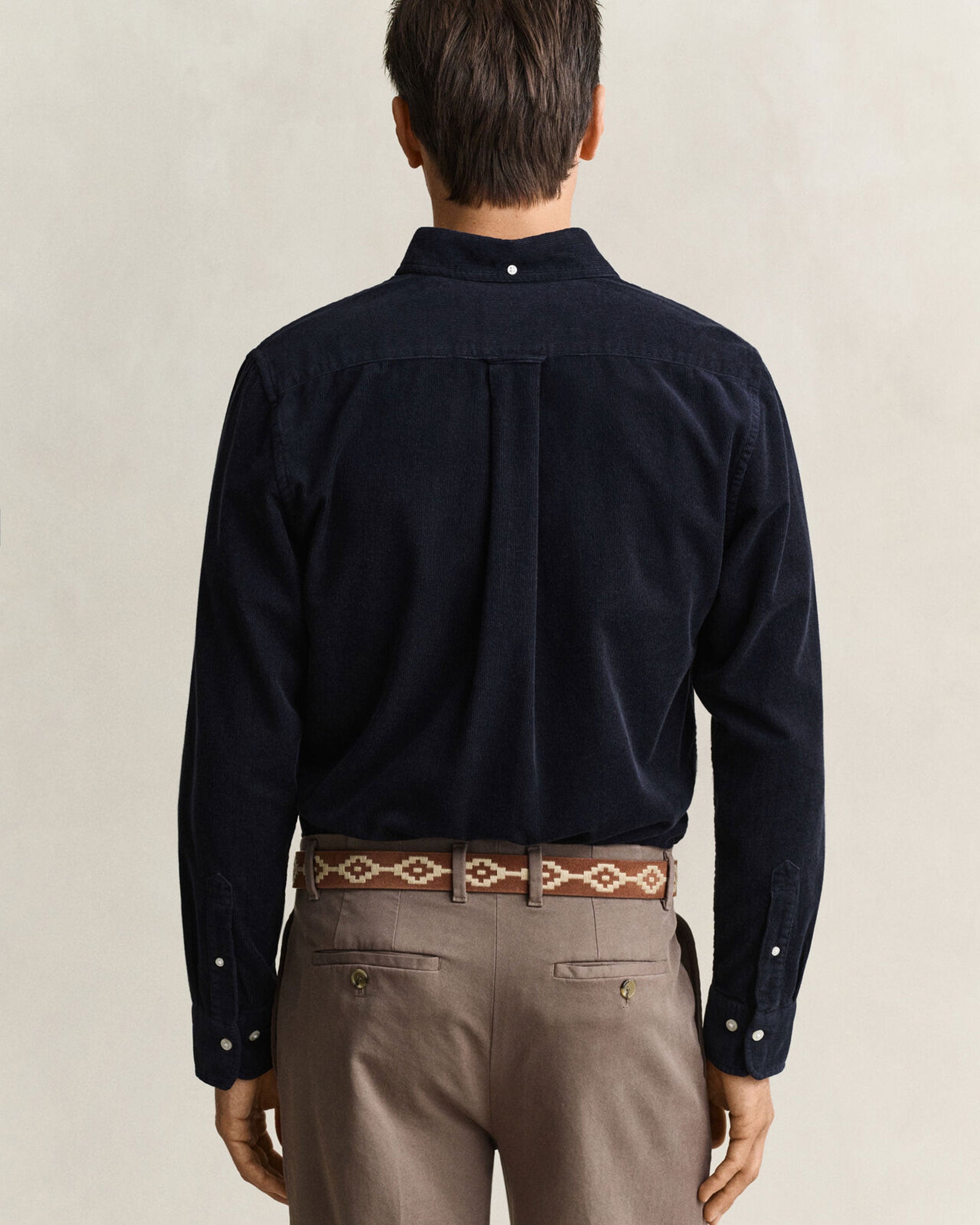 Regular Fit Corduroy Shirt - Evening Blue
