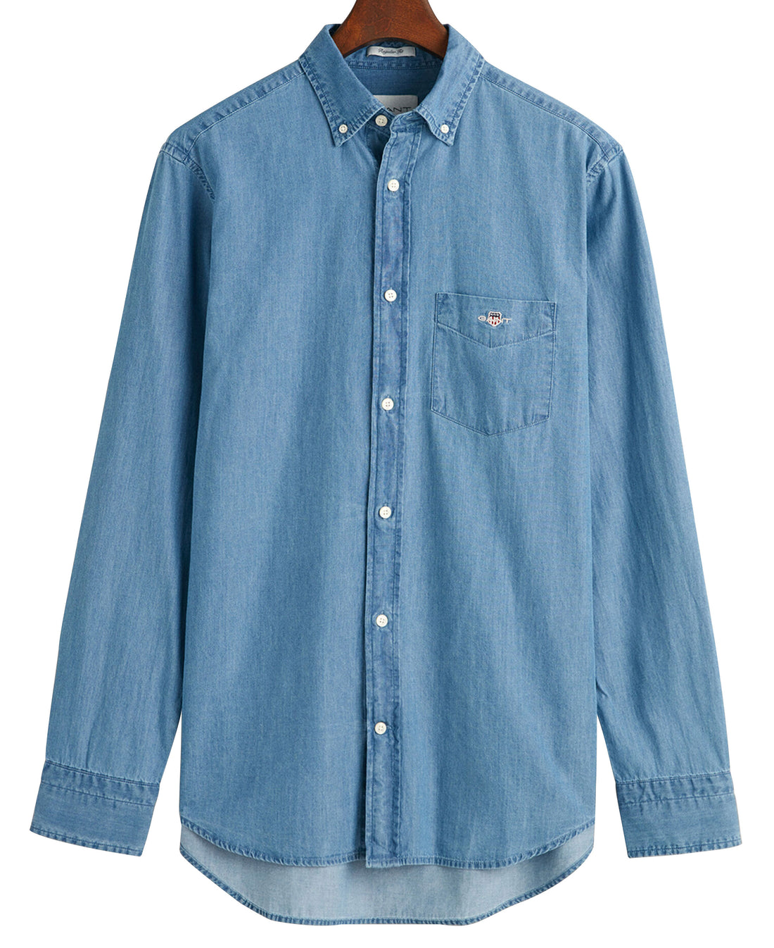 Regular Fit Indigo Shirt - Semi Light Blue