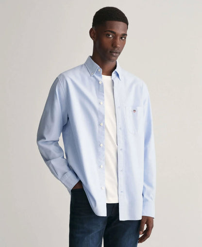 Regular FIt Cotton Linen Shirt - Fresh Blue