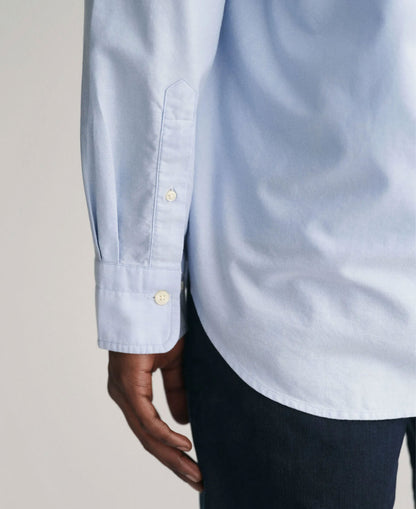 Regular FIt Cotton Linen Shirt - Fresh Blue