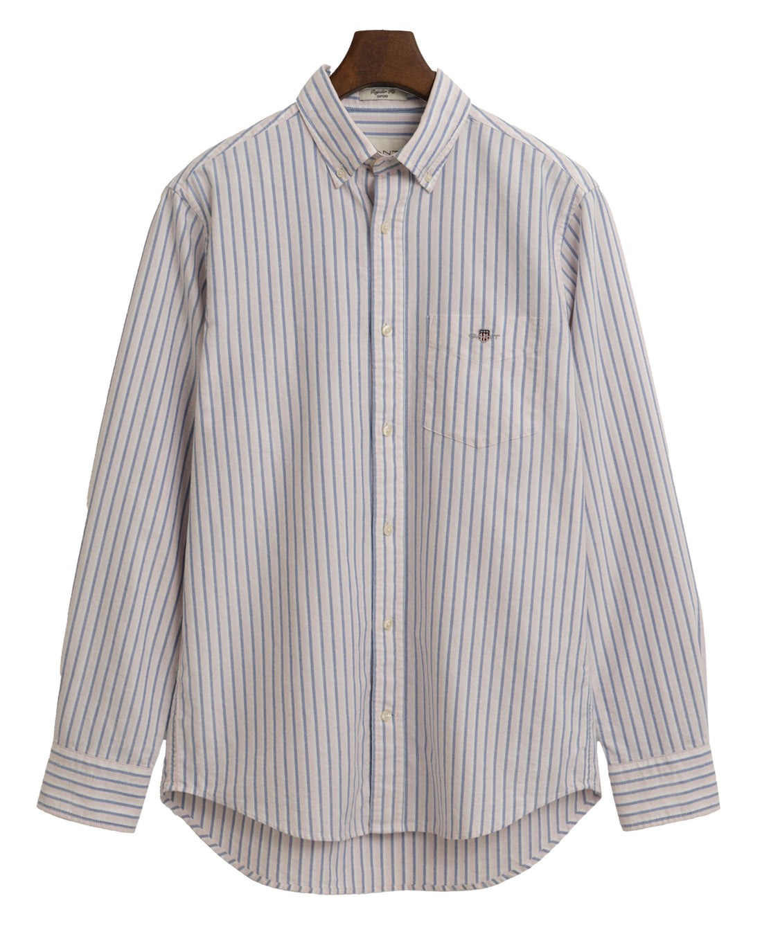 Regular Fit Classic Oxford Stripe Shirt - Light Pink