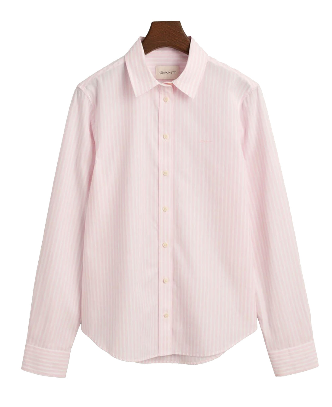 Regular Fit Striped Poplin Shirt - Light Pink