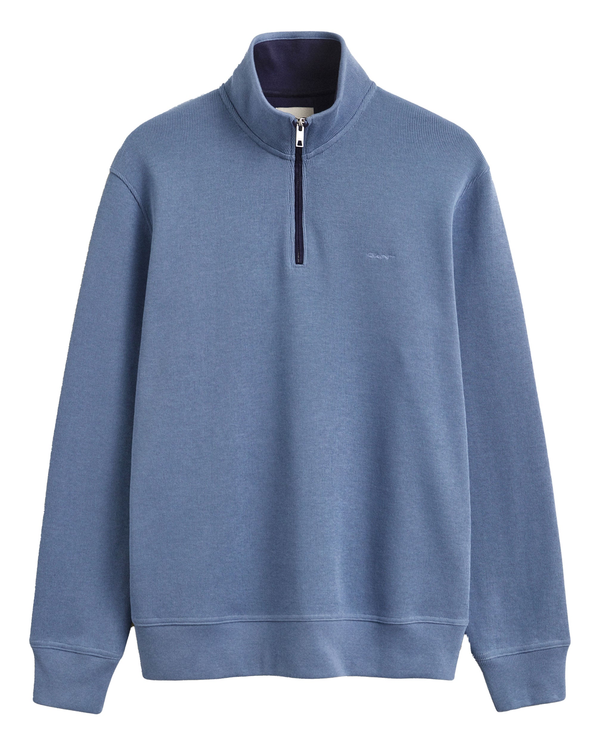 Sacker Rib Half Zip Sweatshirt - Blue Horizon