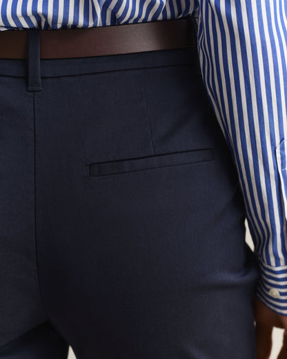 Slim Fit Slacks - Evening Blue