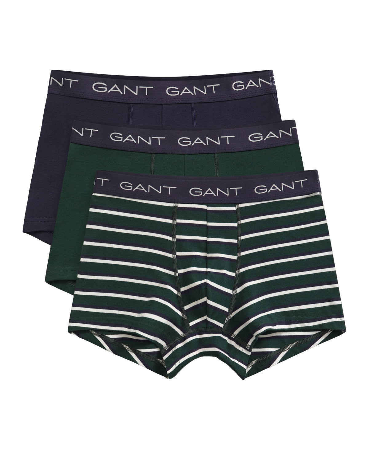 Striped Trunk 3-Pack - Tartan Green