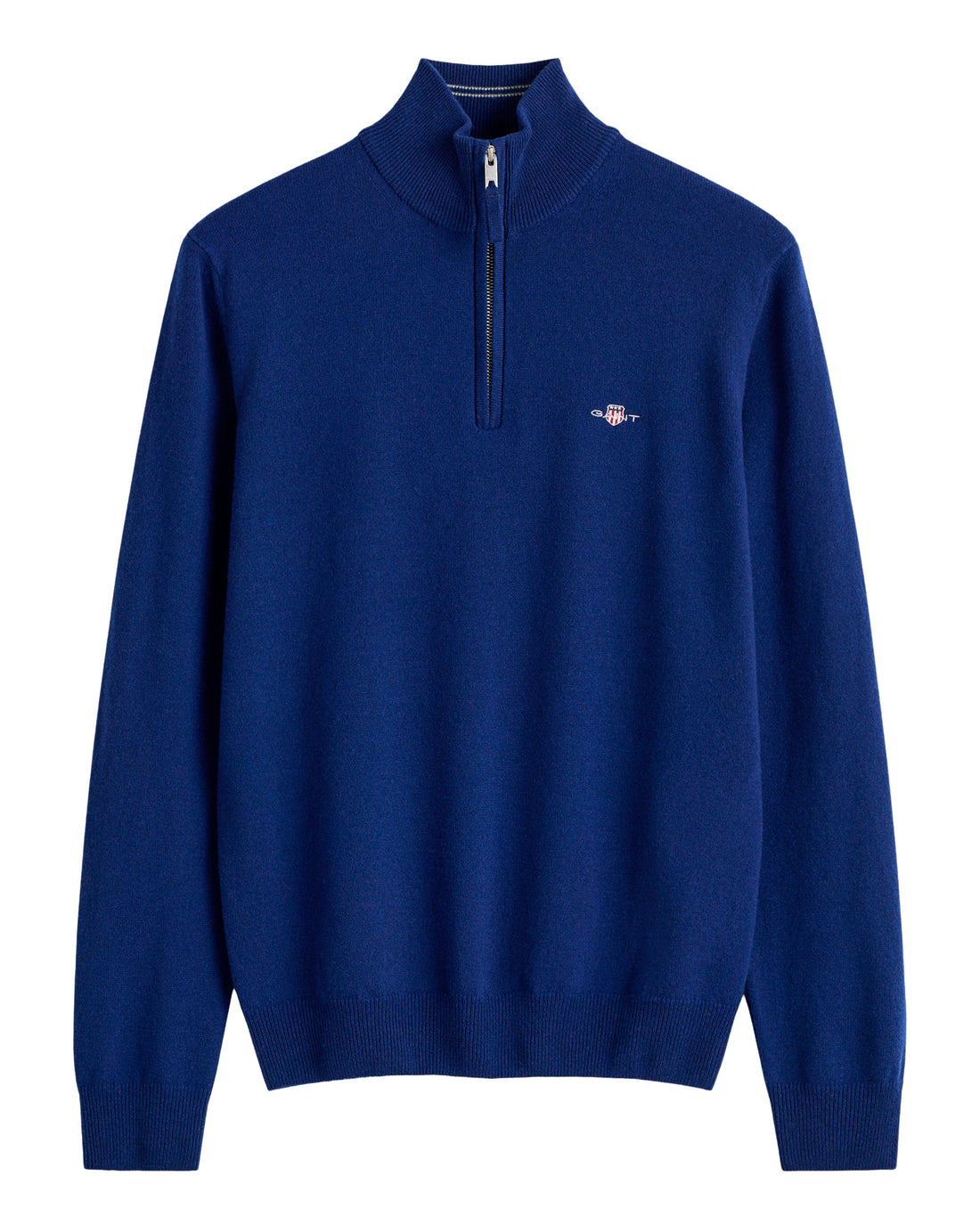 Superfine Lambswool Half Zip Sweater - Crisp Blue