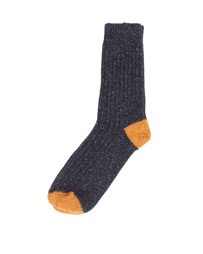 Houghton Socks - Charcoal/Ochre