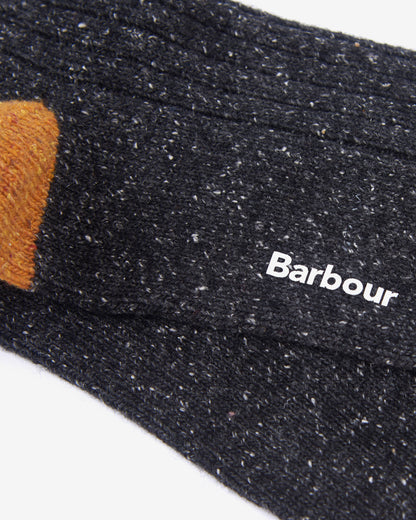 Houghton Socks - Charcoal/Ochre