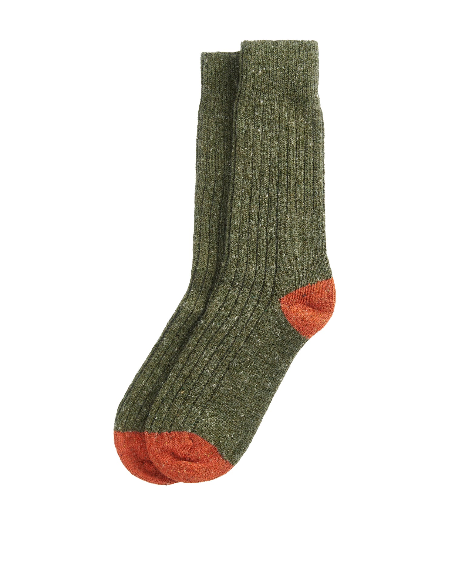 Houghton Socks - Olive/Burnt Orange