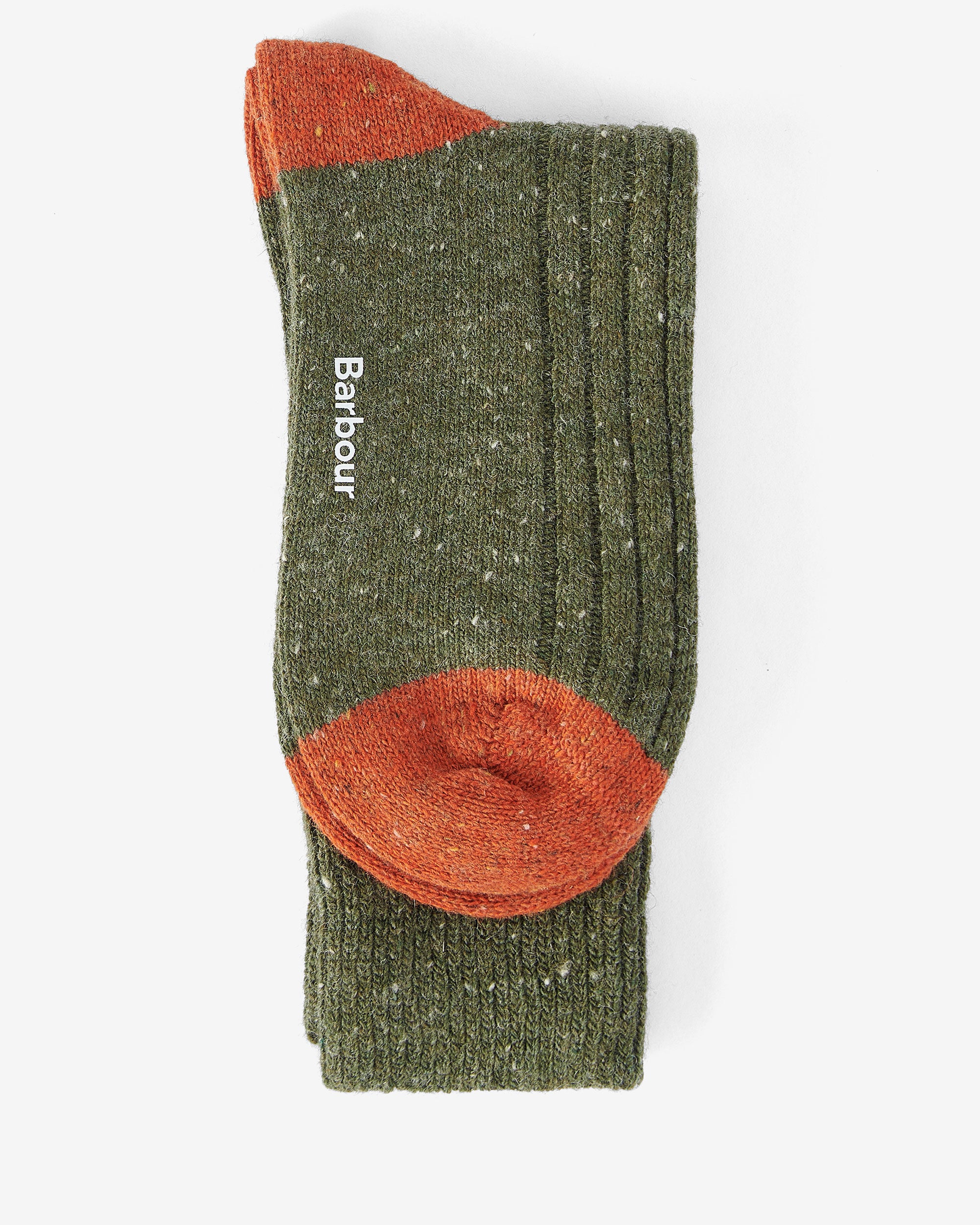 Houghton Socks - Olive/Burnt Orange