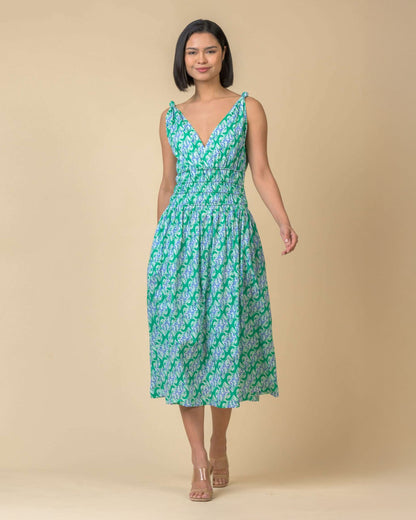 Lindsay Sundress Dress - Carnation Green