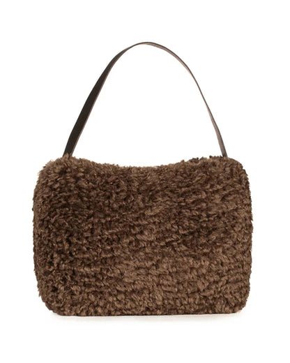 Arc Bag - Chestnut Faux Sheepskin