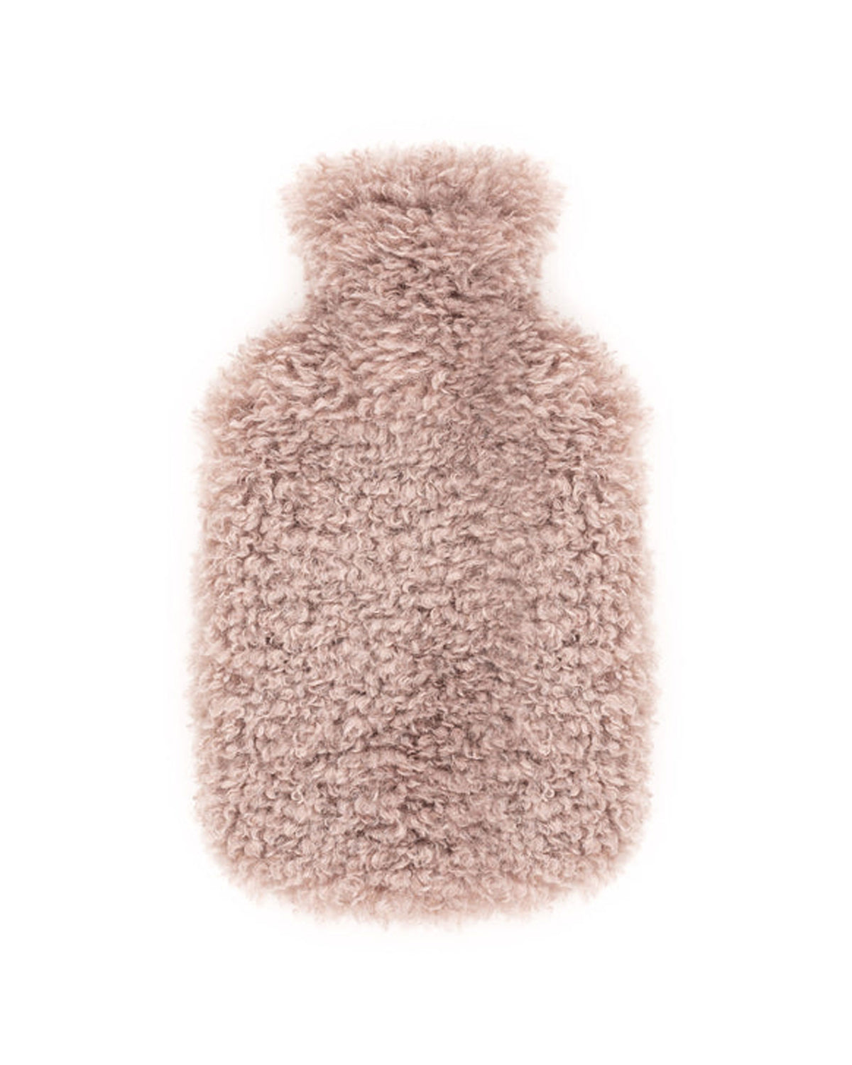 Hot Water Bottle - Rose Faux Sheepskin