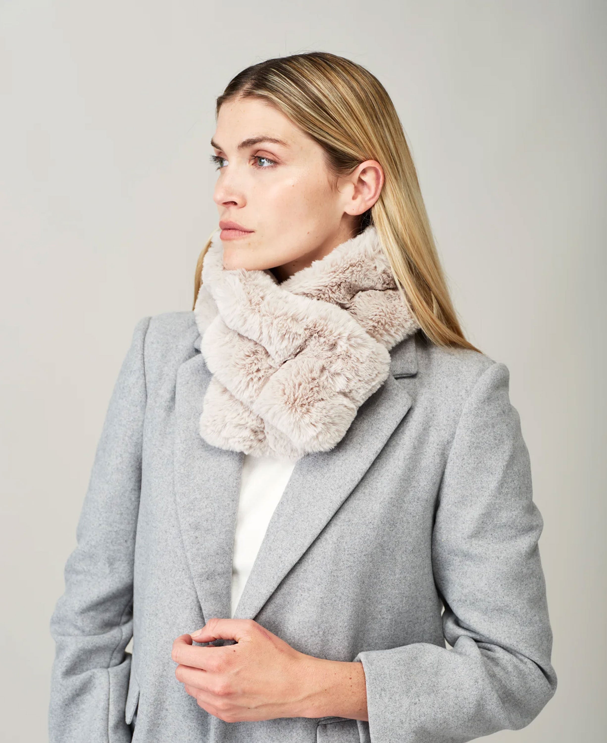 Ruffle Scarf - Mist Cloud