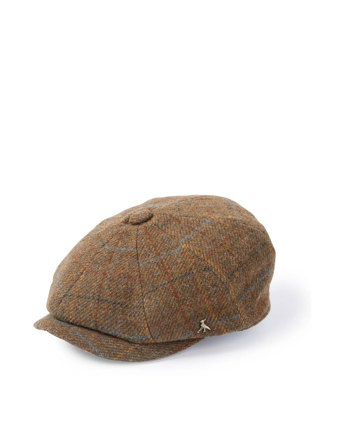 Felsham Tweed Baker Boy Cap - Brown