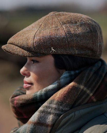 Felsham Tweed Baker Boy Cap - Brown