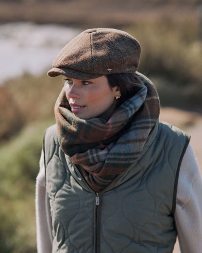 Felsham Tweed Baker Boy Cap - Brown