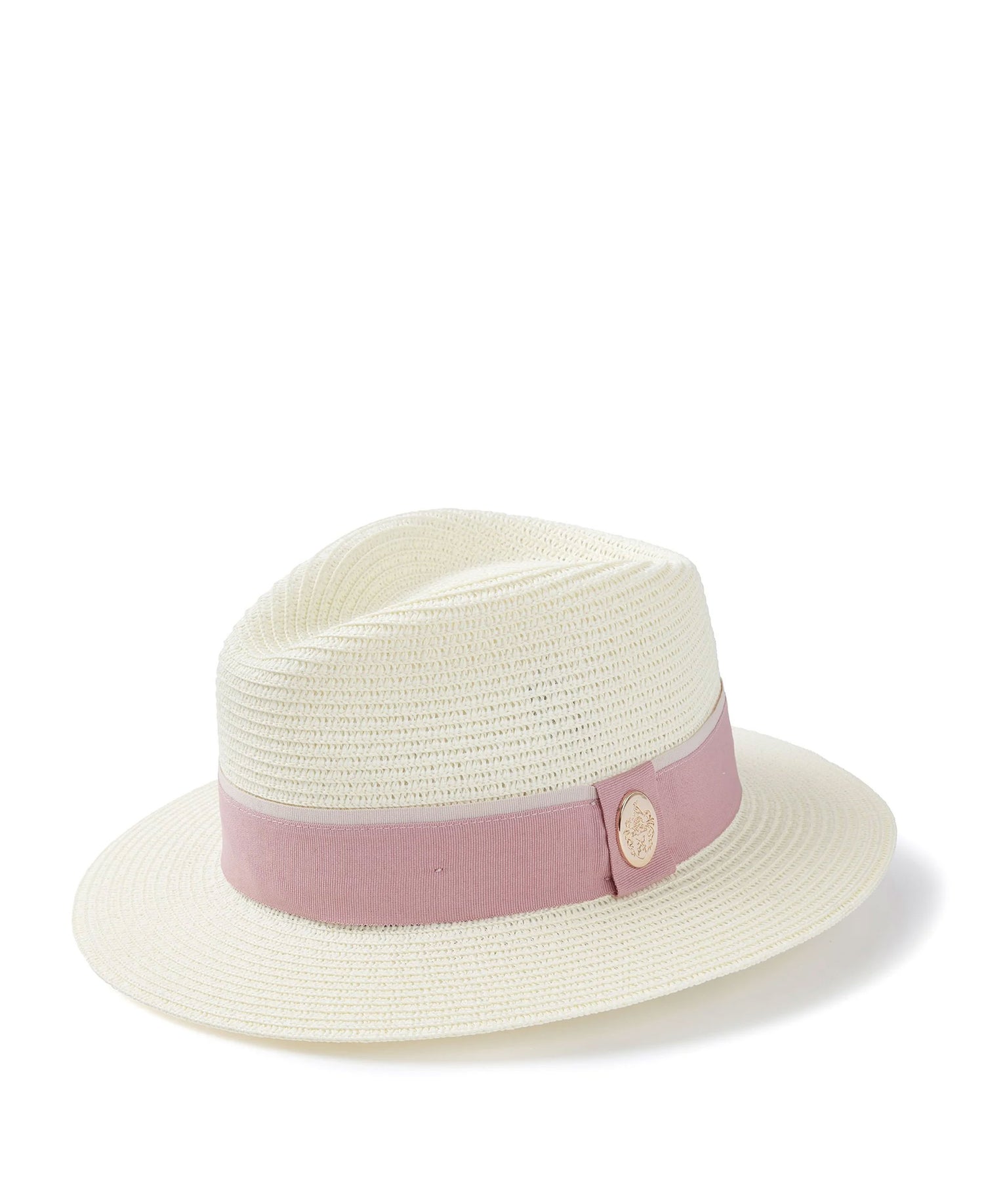 Orford Fedora - Cream/Dusky Pink