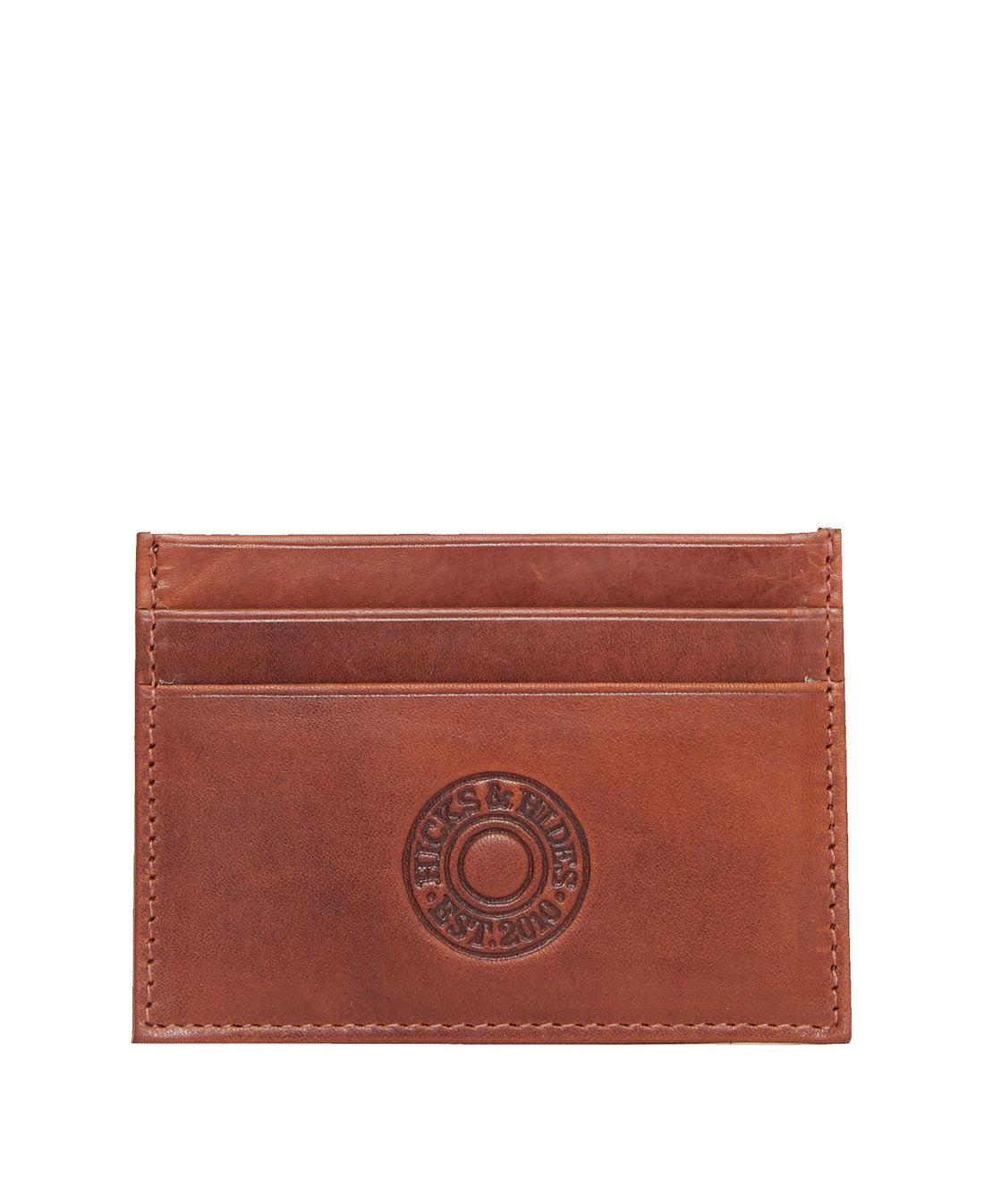 Leather Card Holder - Cognac