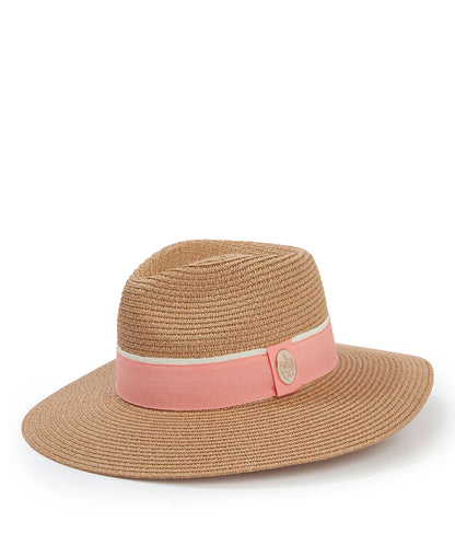 Hemley Fedora - Natural/Coral