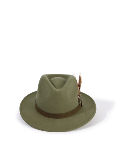 Suffolk Fedora Bronze Feather - Moss