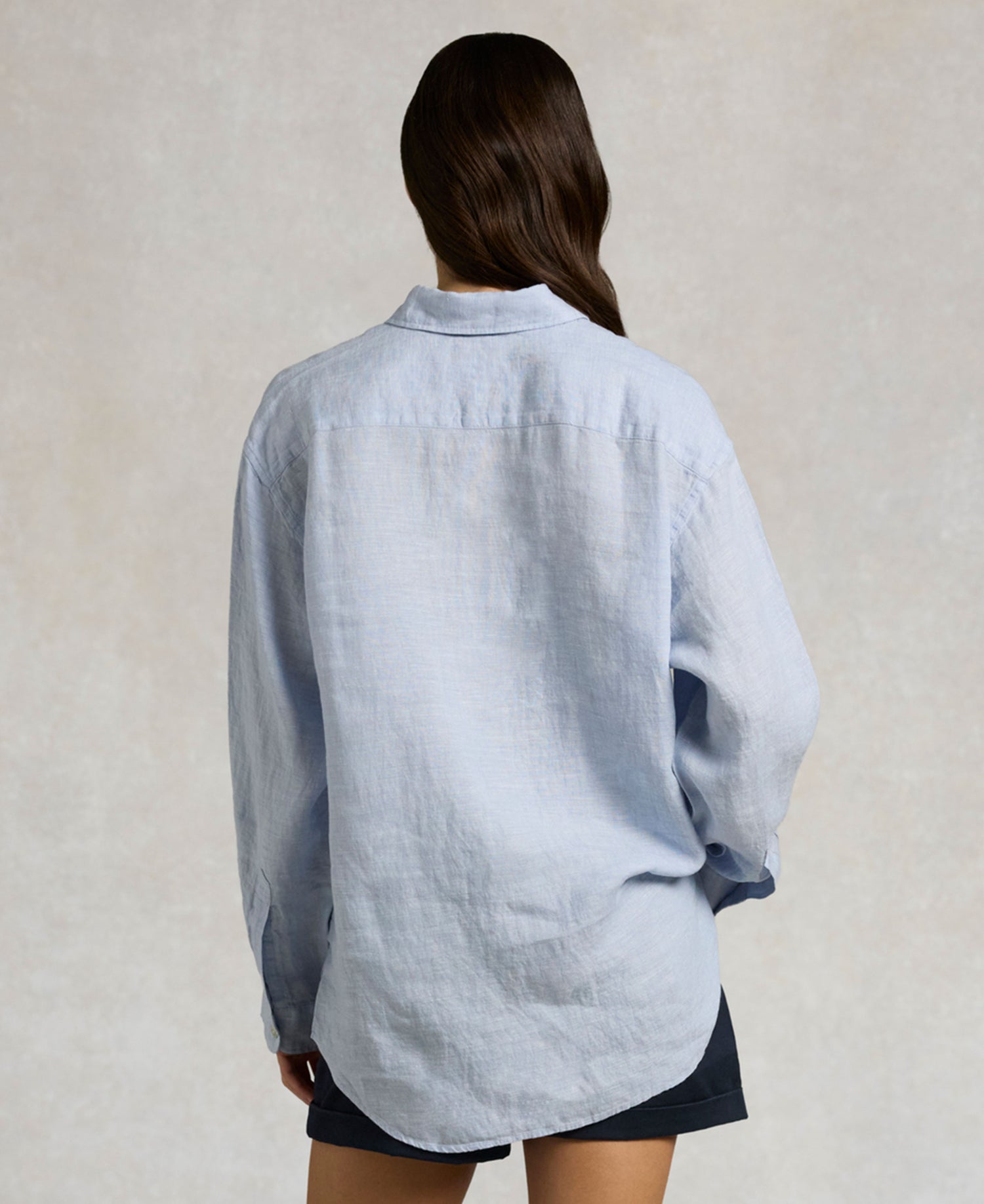 Amalfi Linen Shirt - Light Blue Linen