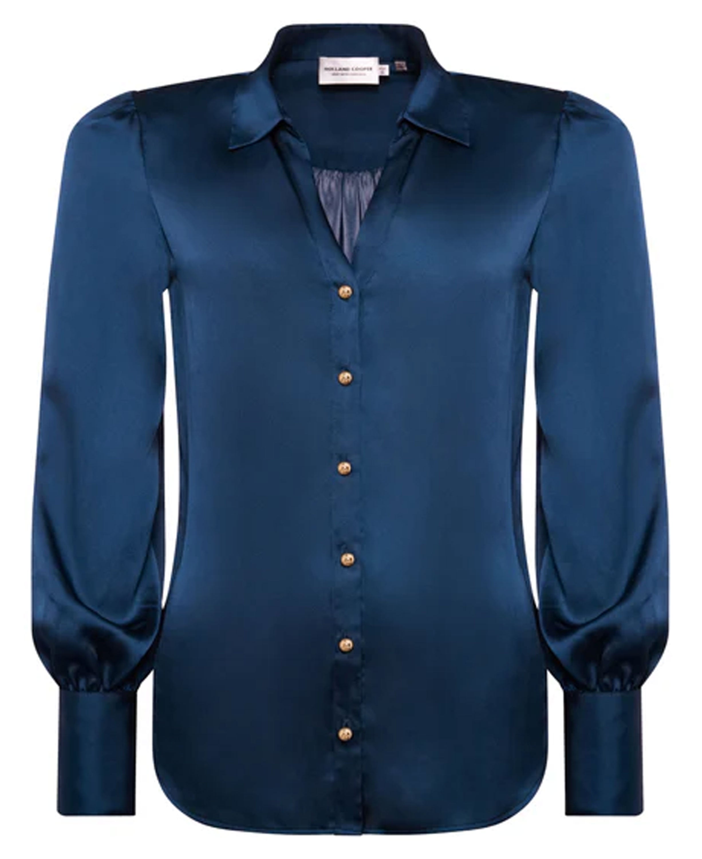 Annie V-Neck Shirt - Petrol