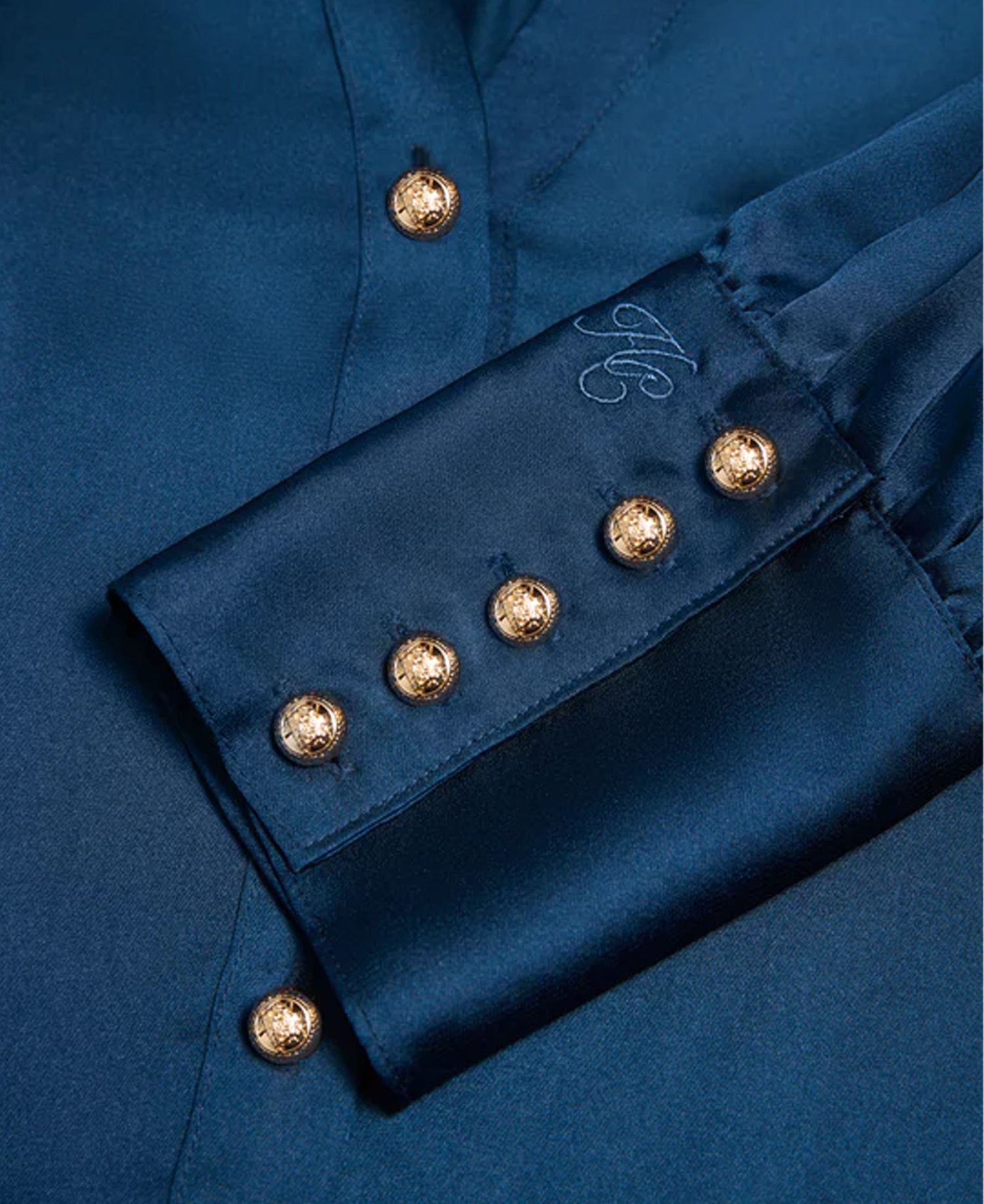 Annie V-Neck Shirt - Petrol