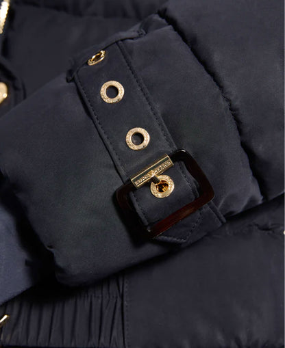 Arosa Luxe Longline Coat - Ink Navy