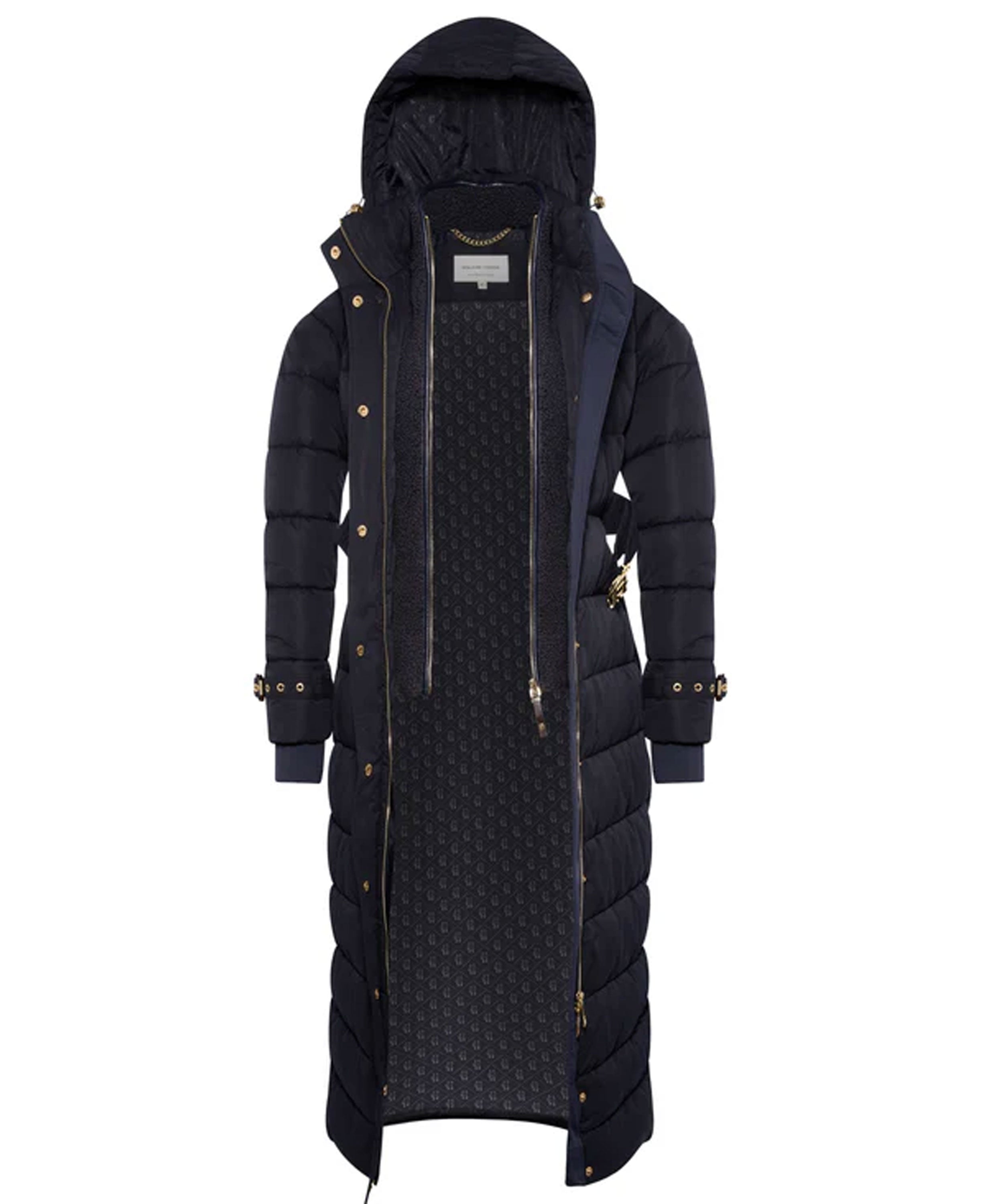 Arosa Luxe Longline Coat - Ink Navy