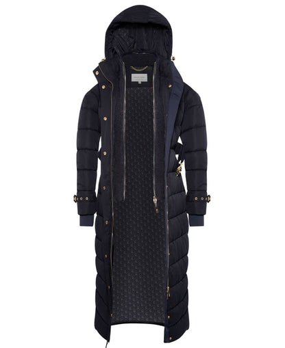 Arosa Luxe Longline Coat - Ink Navy