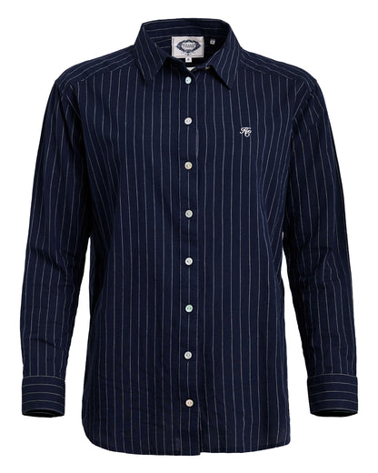 Athena Shirt - Navy Pinstripe