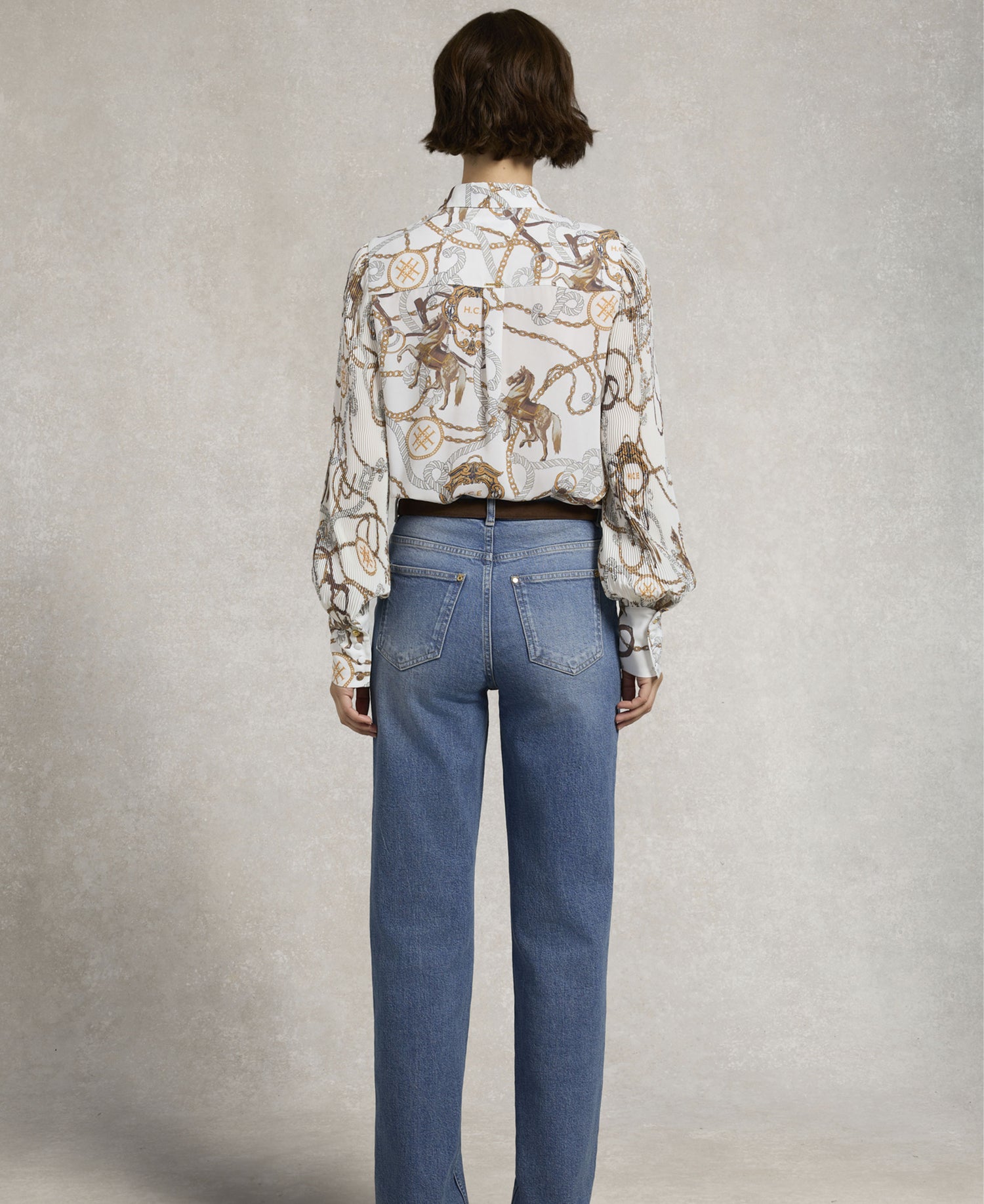 Beau Shirt - Off White Horse Print