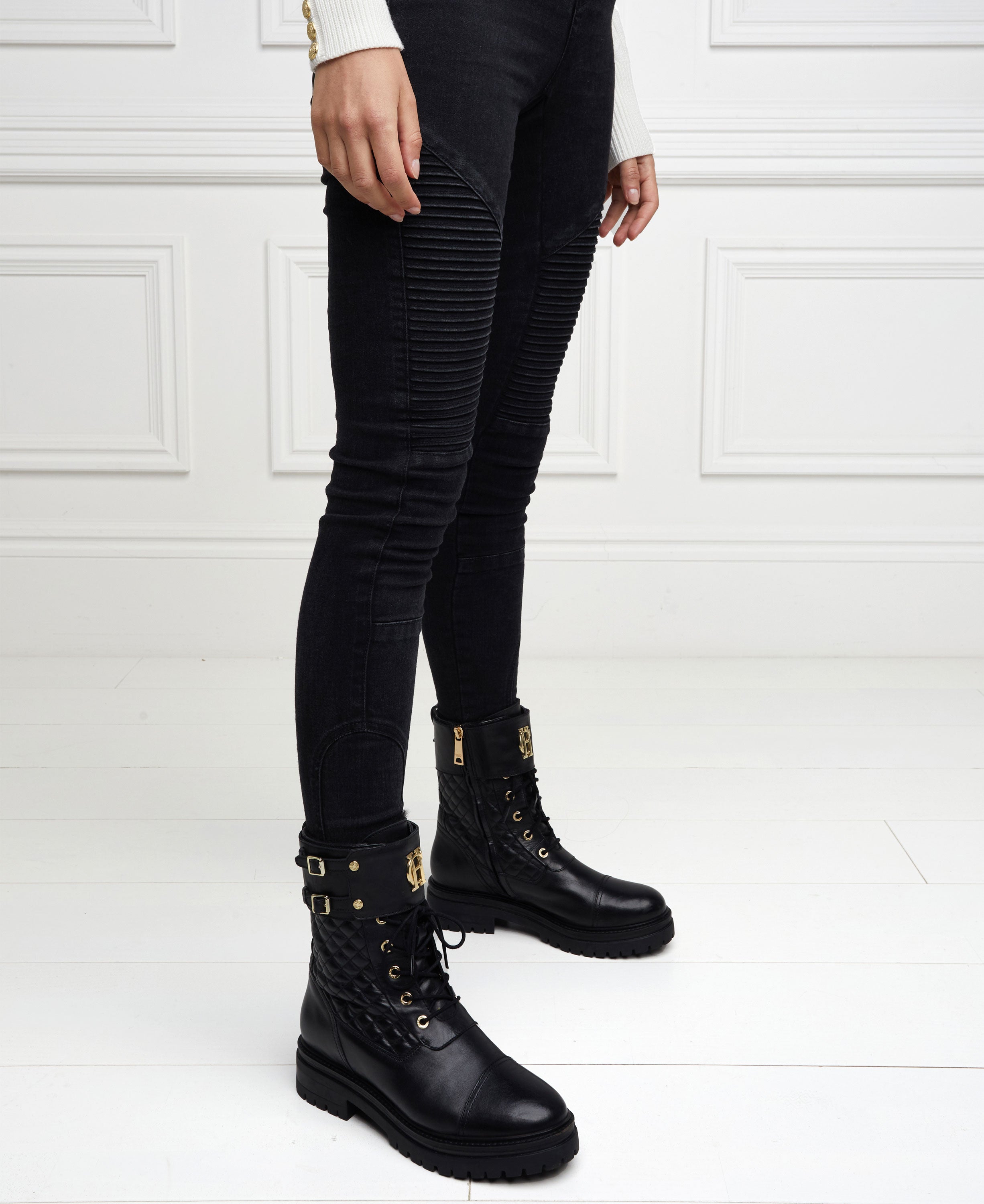 Camden Biker Boots - Black