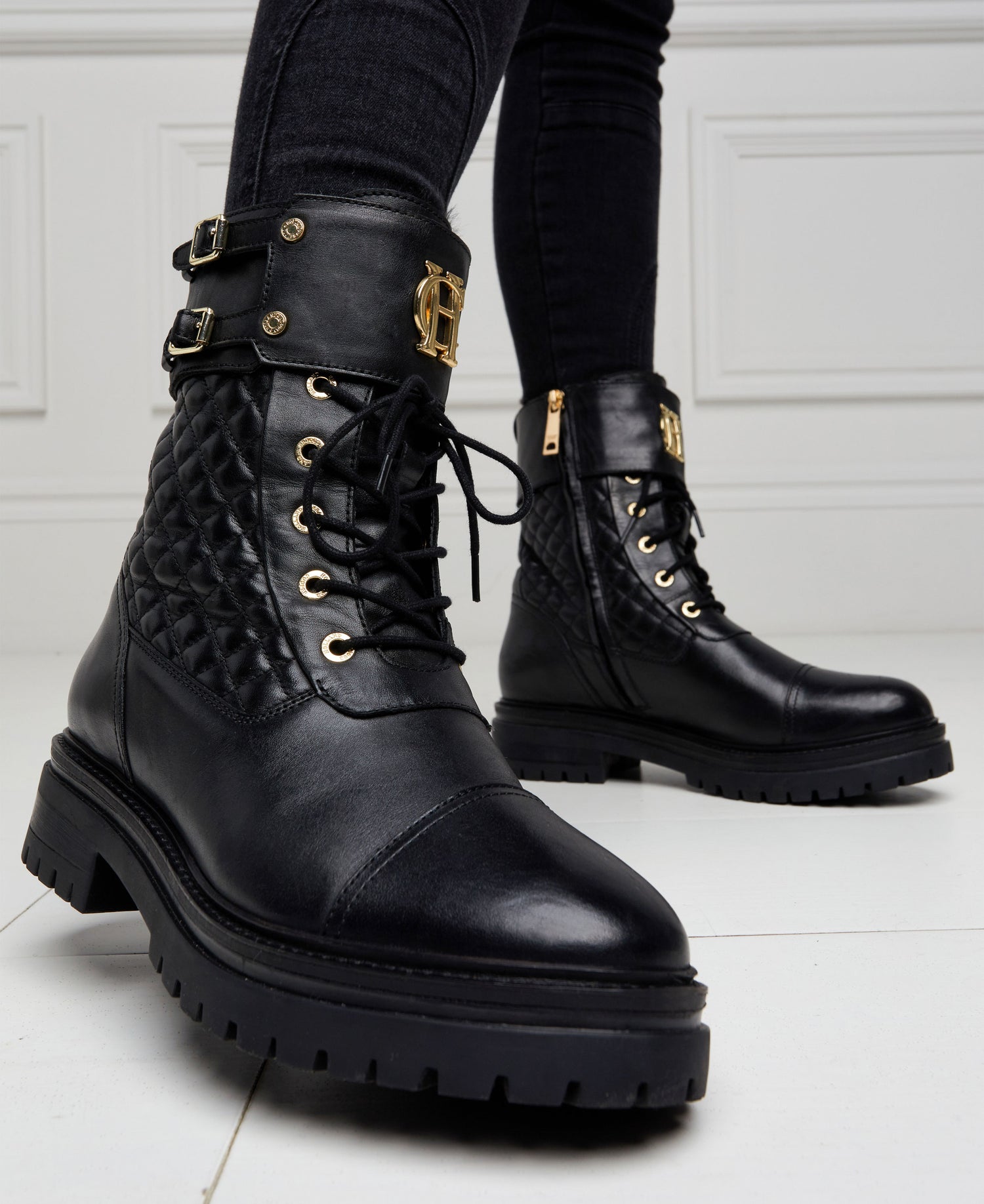 Camden Biker Boots - Black