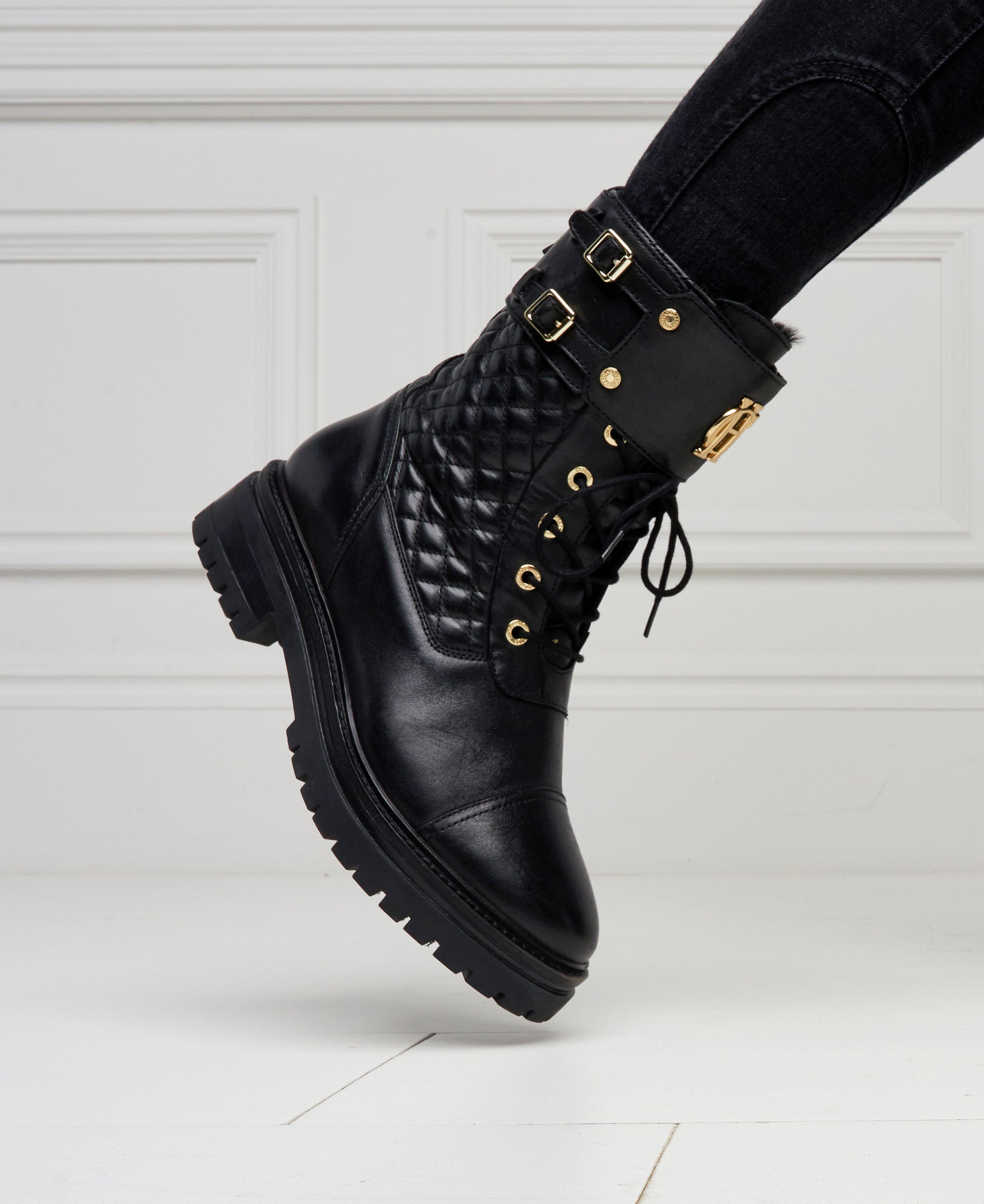 Camden Biker Boots - Black