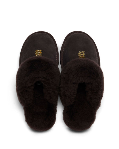 Classic Shearling Slipper - Chocolate