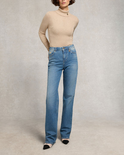 Classic Straight Jean (Petite Length) - Classic Denim