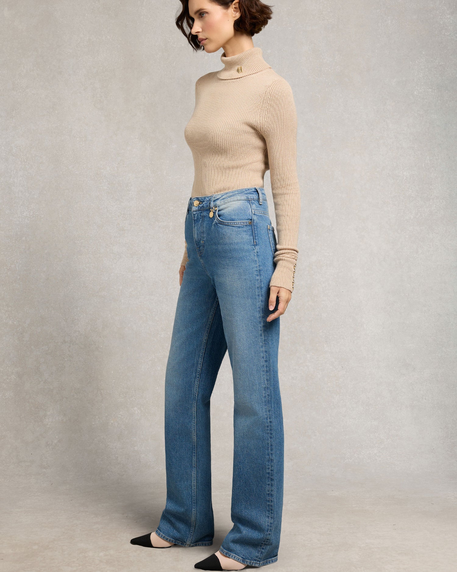 Classic Straight Jean (Petite Length) - Classic Denim