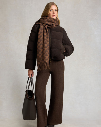 Classic Teddy Padded Jacket - Chocolate Borg