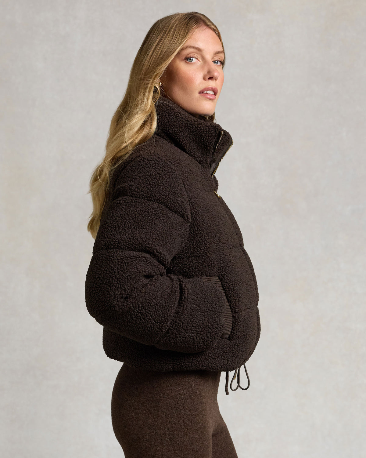 Classic Teddy Padded Jacket - Chocolate Borg