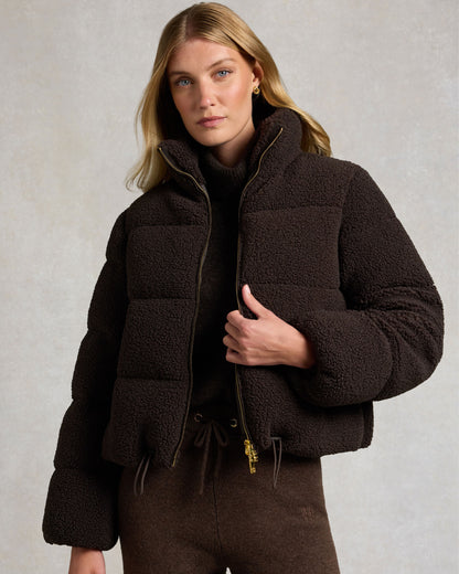 Classic Teddy Padded Jacket - Chocolate Borg